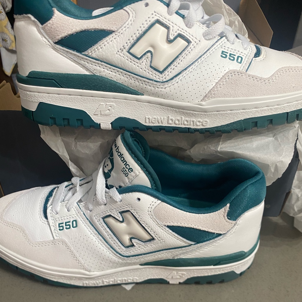 Brand New Never Worn New Balance 550 WhiteGreen